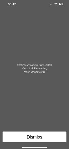 iPhone Set Settings Result